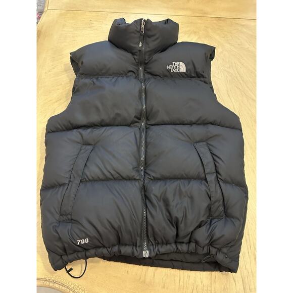North Face 700 Nuptse Puffer Vest Black Quilted Goose Down Gorpcore Hiking Men S - Picture 5 of 16